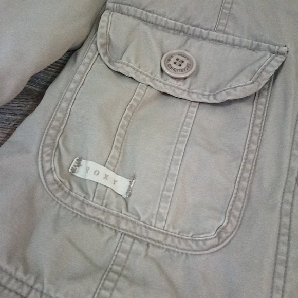 Roxy Quilt Lining Hooded Utility Jacket Coat - Picture 4 of 16